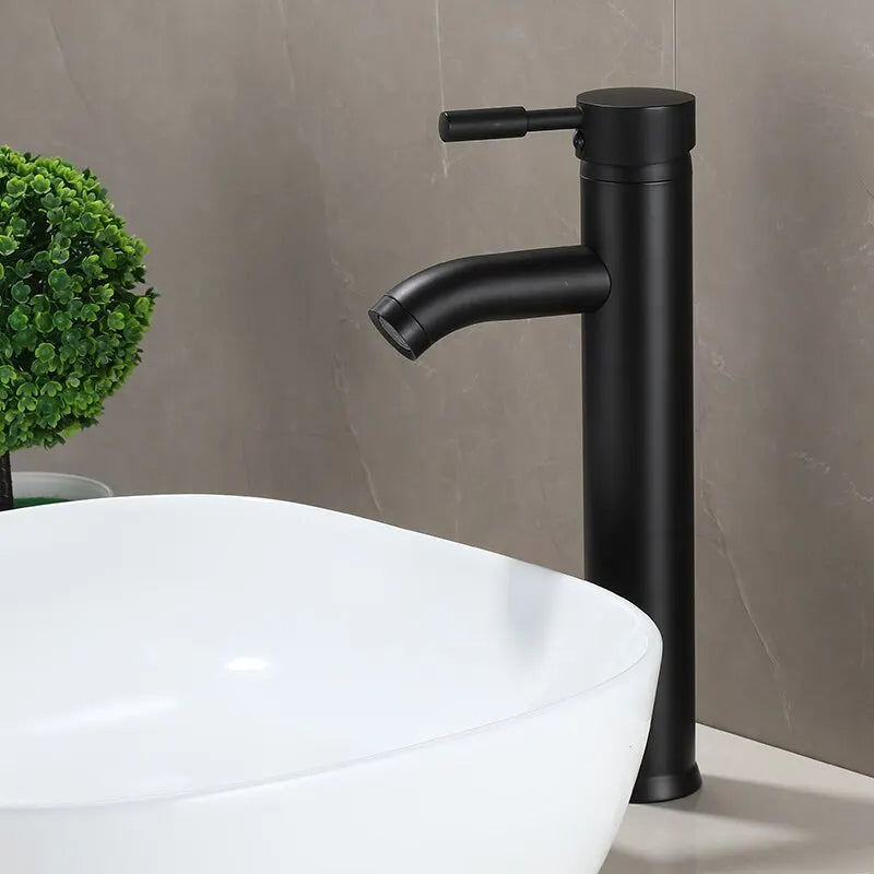 Bathroom Black Mixer Tap